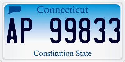 CT license plate AP99833