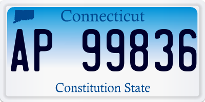 CT license plate AP99836