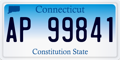 CT license plate AP99841