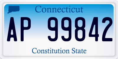 CT license plate AP99842