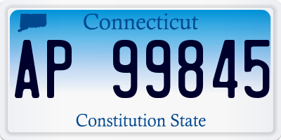 CT license plate AP99845