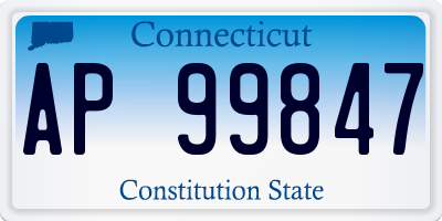 CT license plate AP99847