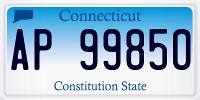 CT license plate AP99850