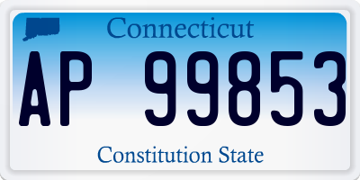 CT license plate AP99853