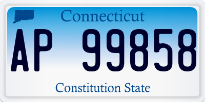 CT license plate AP99858