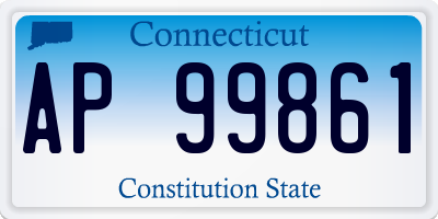 CT license plate AP99861