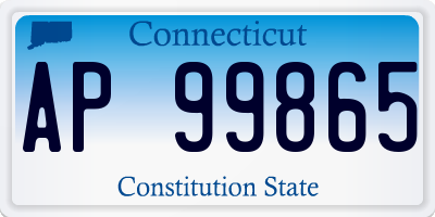 CT license plate AP99865