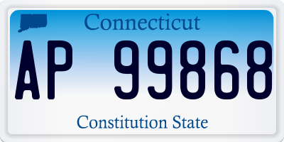 CT license plate AP99868