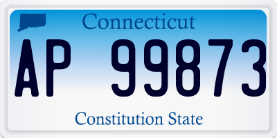 CT license plate AP99873