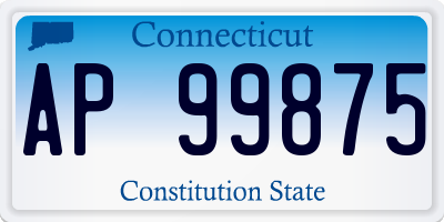 CT license plate AP99875