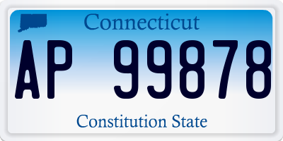 CT license plate AP99878