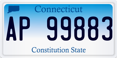 CT license plate AP99883