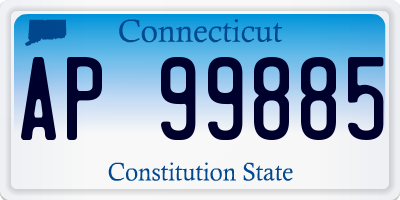 CT license plate AP99885