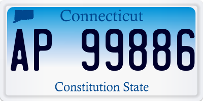 CT license plate AP99886