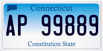 CT license plate AP99889