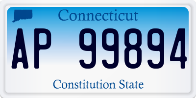 CT license plate AP99894