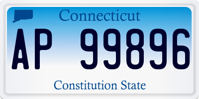 CT license plate AP99896