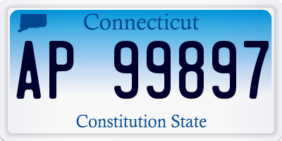 CT license plate AP99897