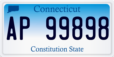 CT license plate AP99898