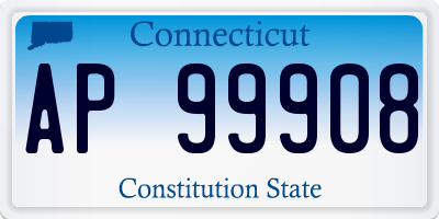 CT license plate AP99908