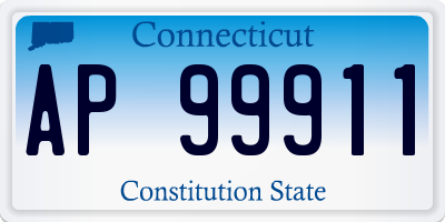 CT license plate AP99911