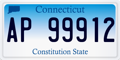 CT license plate AP99912