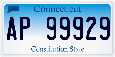 CT license plate AP99929