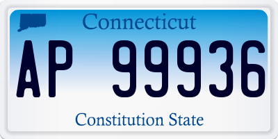 CT license plate AP99936