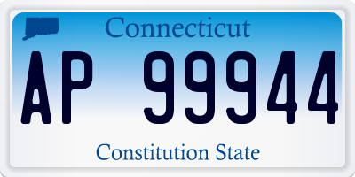 CT license plate AP99944