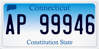 CT license plate AP99946