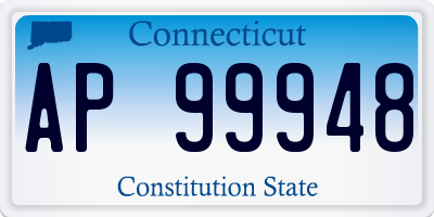 CT license plate AP99948