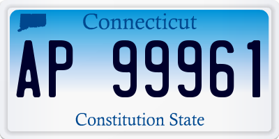 CT license plate AP99961