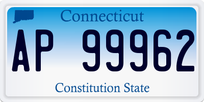 CT license plate AP99962