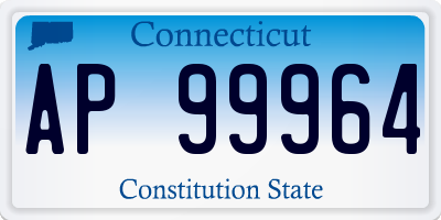 CT license plate AP99964