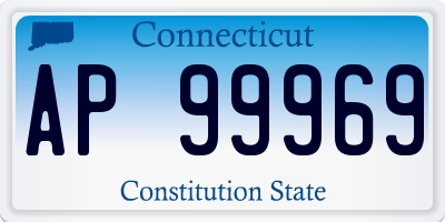 CT license plate AP99969