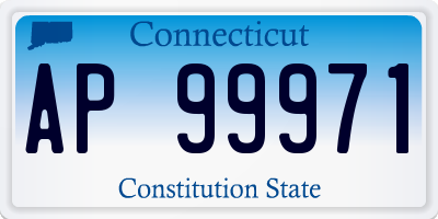 CT license plate AP99971