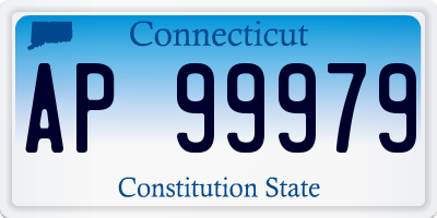 CT license plate AP99979