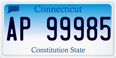 CT license plate AP99985