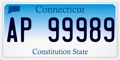 CT license plate AP99989