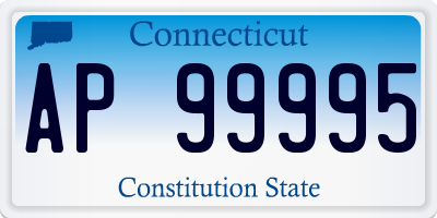 CT license plate AP99995