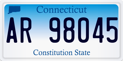 CT license plate AR98045