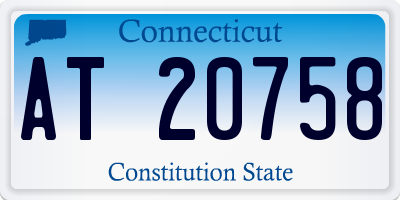 CT license plate AT20758