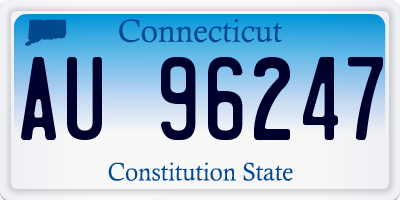 CT license plate AU96247