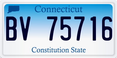 CT license plate BV75716