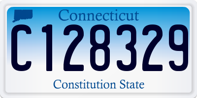 CT license plate C128329