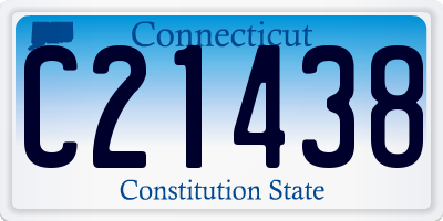 CT license plate C21438