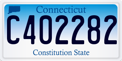 CT license plate C402282