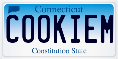 CT license plate COOKIEM