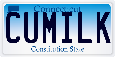 CT license plate CUMILK