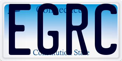 CT license plate EGRC